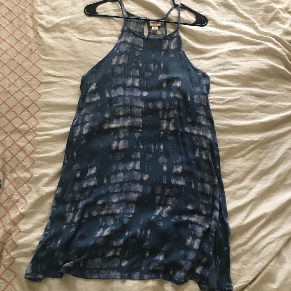 Blue & White Tie Dye Dress